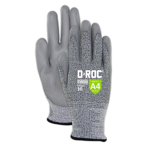 Magid DROC GPD452 13Gauge DuraBlend Polyurethane Coated Work Glove  Cut Level A4 GPD452-8